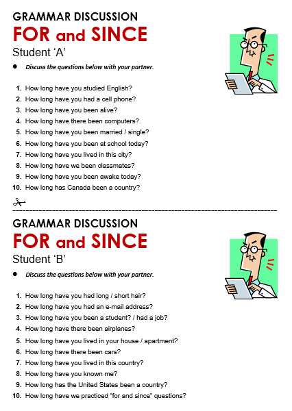 Present Perfect: For and Since - All Things Grammar