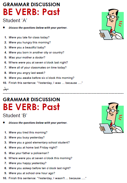 Be Verb: Past - All Things Grammar